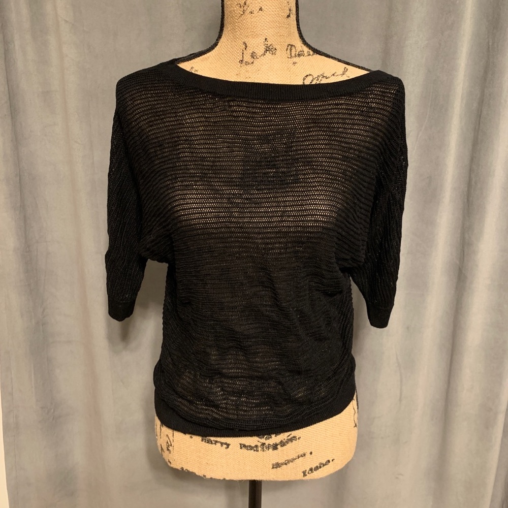 Small Express black knitted top